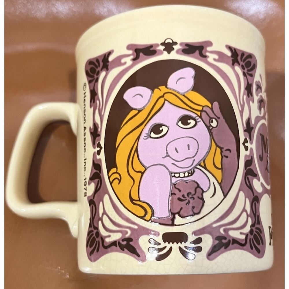 VTG 1978 ENGLAND Kiln Craft, The Muppet Show Collection Mug/ Miss Piggy